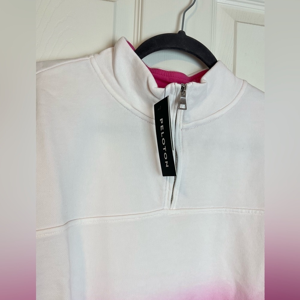 PELOTON PLUS quarter zip pullover sweatshirt NWT - image 5